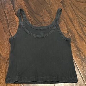 Brandy Melville Black Ribbed Tank Top